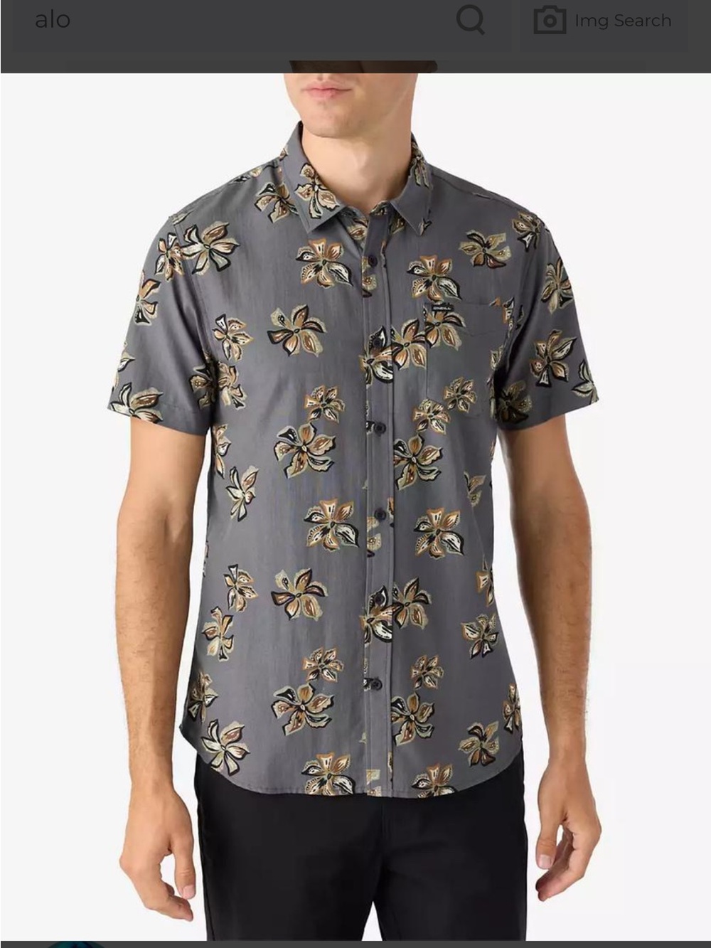 O’Neill Men’s Oasis Eco Modern Standard Shirt- Size Large